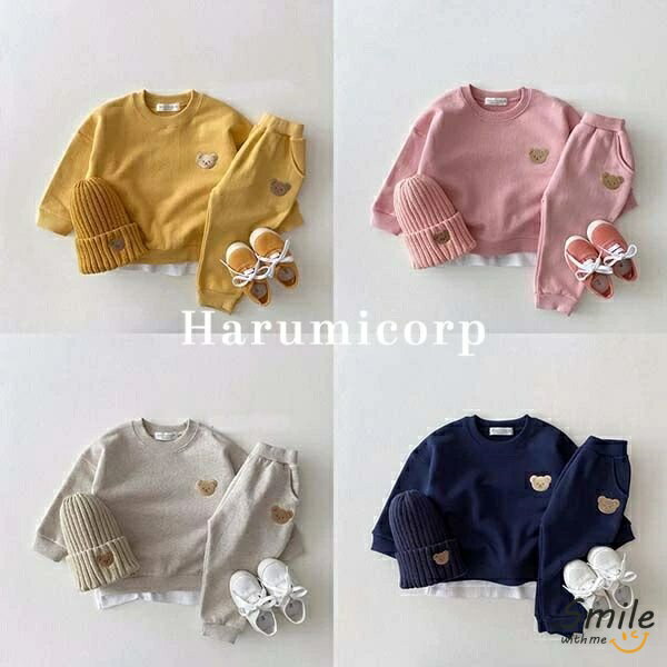 【6%OFFクーポン】セットアップ キッズ ベビー服 女の子 男の子 tシャツ 長袖 綿 ロングパンツ 子供服 春秋 ジャージ 上下セット スポーツ 新生児 赤ちゃん おしゃれ 可愛い 入園 入学 幼稚園 保育園 66 73 80 90 100 110 120cm 2歳 3歳 誕生日 出産お祝い プレゼント