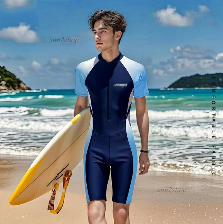 水着 メンズ スポーツウェア ラッシュガード フィットネス 長袖 体型カバー 水陸両用 レギンス UVカット オールインワン サーフパンツ 紫外線対策 UV対策 半袖 水泳 競泳 競泳水着 ビーチ スイミング 男性 大きいサイズ L-4XL 吸水速乾 おしゃれ