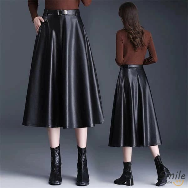 本革 スカート レザースカート レディース ボトムス 細身 ひざ丈 ラムレザー ハイウエスト 脚長効果 美脚 OL 通勤 オフィス 普段着 オールシーズン プレゼント 母 彼女 春秋冬 着心地良い 婦人用 20代30代 40代 レディーススカート 高級 羊革