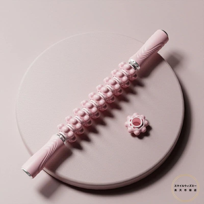 マッサージローラー マッサージ 手持ち マッサージスティック 筋膜ローラー 太もも 足 首 背中 腕 指 筋膜 マッサージ 器 足痩せ 脚痩せ 二の腕 美脚 自宅 運動