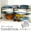 【25日24h限定15％OFFクーポン！】【公式店】プレートラック TANABOTA-Re(タナボターレ) 2個組 ホワイト/ブラック同色2個組 ディッシュラック 吊り下げラック キッチン収納 お皿収納