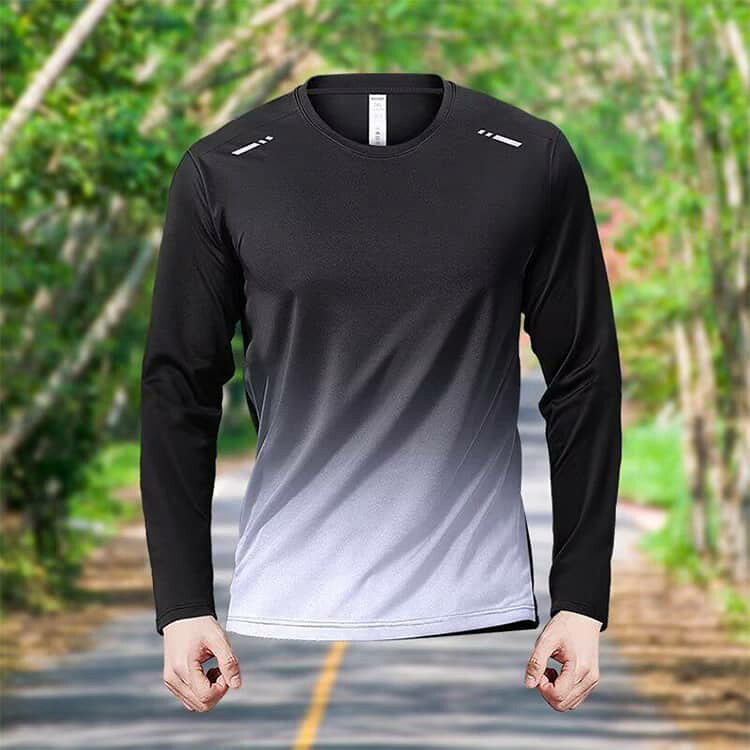 接触冷感 長袖tシャツ 夏用 ドライtシャツ 吸汗速乾 スポーツ ロンt インナー 肌着...