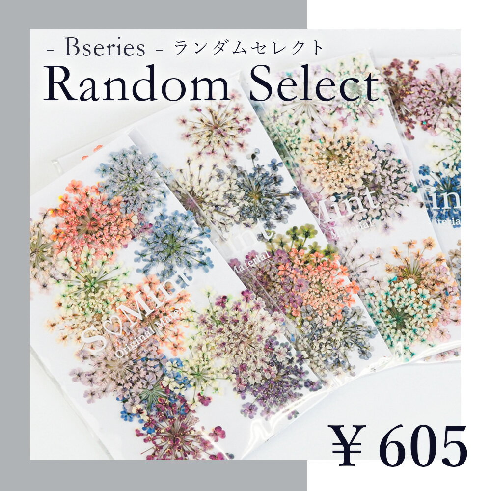 ネイル 押し花 国産 ドライフラワー ハンドメイド【RandomSelect‐ランダムセレクト-】エスミント 高品質 押し花 押花 ネイルアート ナチュラル ドライフラワー 押し花ネイル 花材 パーツ ネイ…