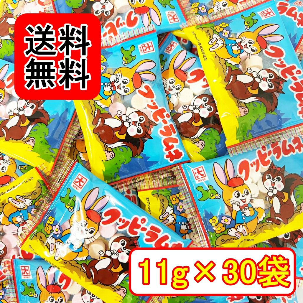 クッピーラムネ（11g）×30袋 カクダイ製菓 まとめ買い 駄菓子 大容量 おやつ ピクニック 遠足 お菓子のサムネイル