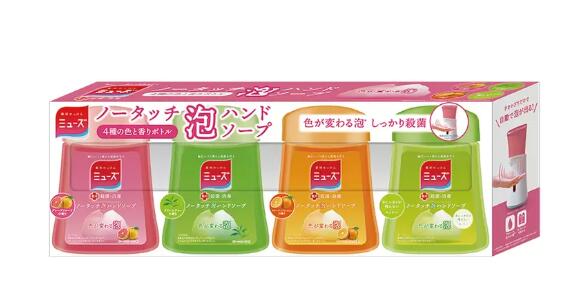 ミューズ ノータッチ 泡ハンドソープ 詰替え 250ml x 4本 × 2set　MUSE NO TOUCH HAND SOAP REFILL x 4