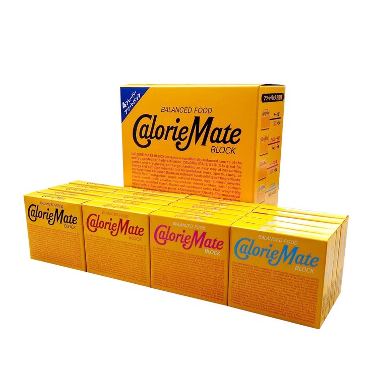 カロリーメイト ブロック 4本入 アソートパック 20箱入 (4フレーバー)　Calorie Mate Block 4 Sticks Assort 20-Packのサムネイル