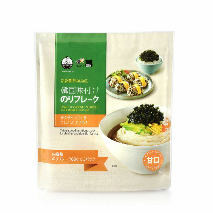 ڹ̣դΤե졼Ÿ 80g x 3ޡKorean Seaweed Flake Mild 80g x 3 packs