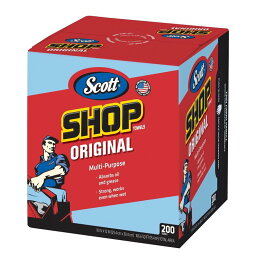 スコット ショップタオル ブルー ボックス 200枚　Kimberly Clark Scott Shop Towels in a Box Blue 200 CT×2SET