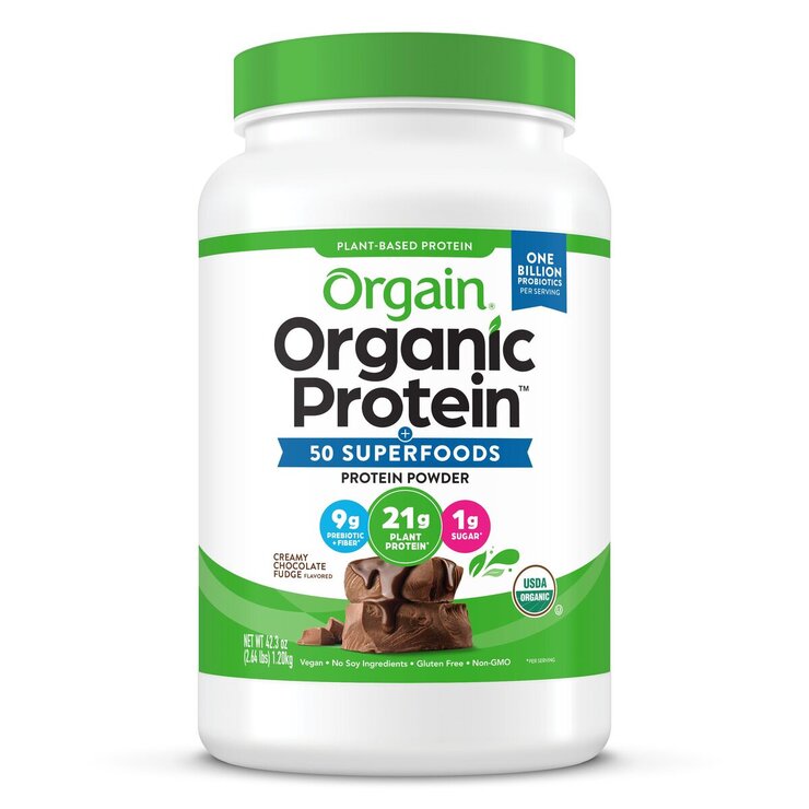 ORGAIN スーパーフード入りオーガニックプロテインパウダー チョコレート風味 1200g　ORGAIN ORGANIC +50 SUPERFOODS PROTEIN POWDER CREAMY CHOCOLATE FUDGE FLAVOR 1200g