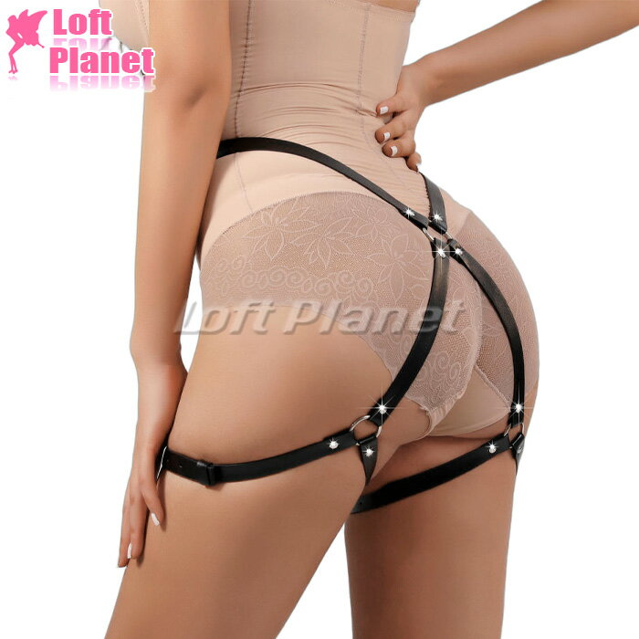 Rakuten - ボンテージ シットハーネス レザー ボディハーネス ボディチェーン BDSM 拘束 ベルト スレイブ ボンデージ SM コスプレ 黒 WB-MF041