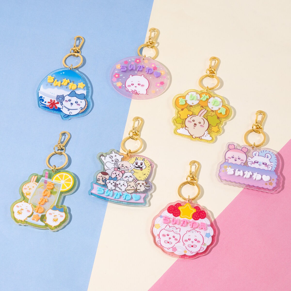 ちいかわ パチパチデコネーム 全7種コンプリートセット アクリル お名前プレート バンダイ 食玩