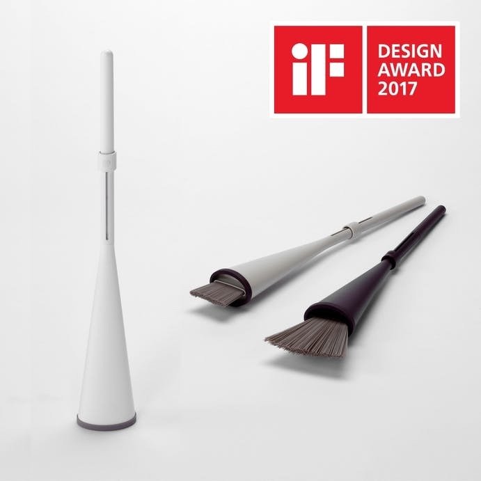 【Rakuten最強配送対応】 カインズ 立つほうき ホワイト グッドデザイン 未開封・新品・在庫品