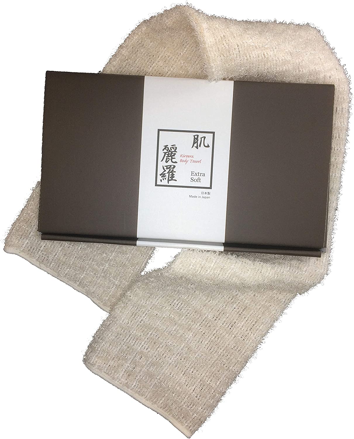 【正規代理店】 肌麗羅（きれえら） ボディタオル　Extra Soft　日本製　敏感肌　乾燥肌　ポリ乳酸　トウモロコシ繊維　自然素材　背中ニキビ