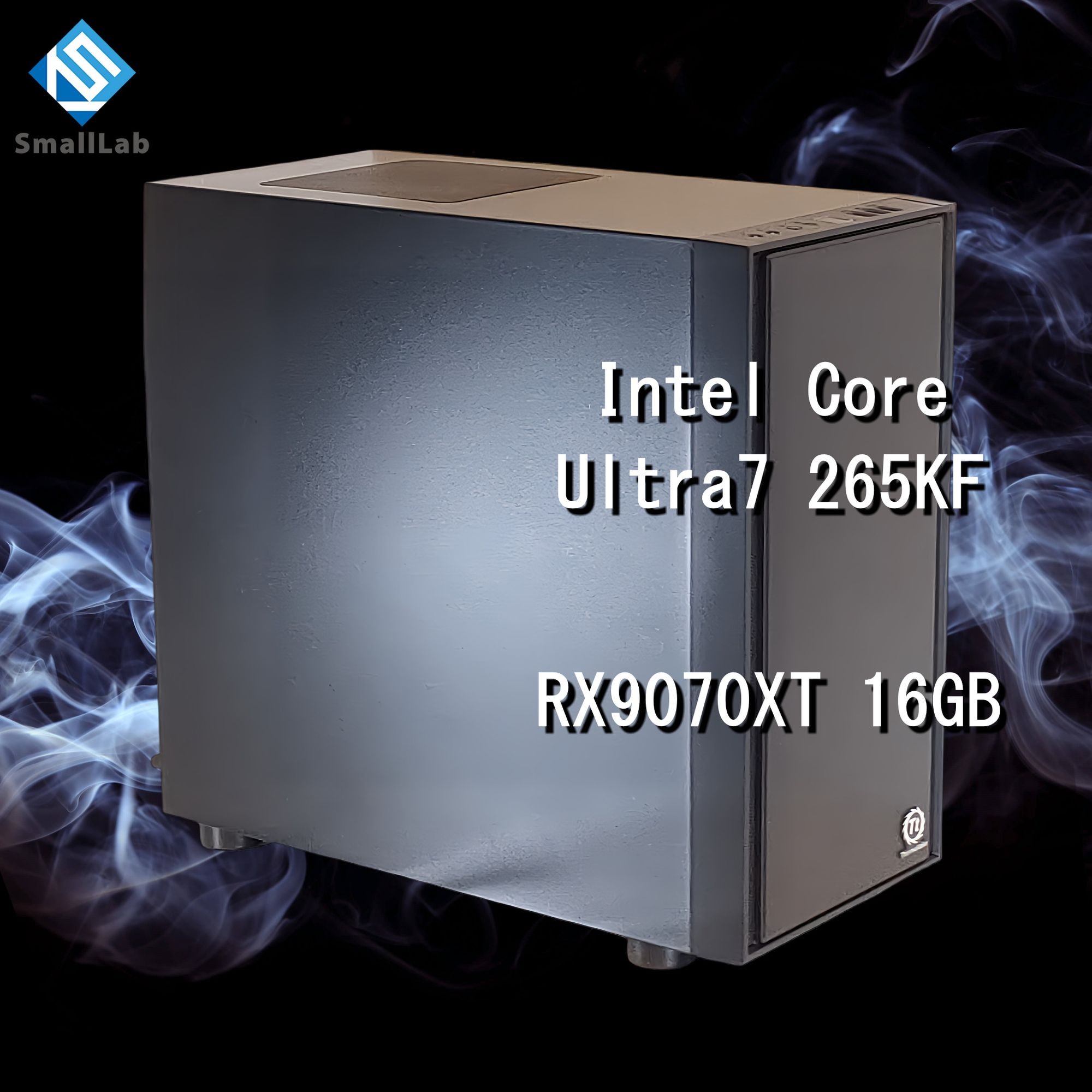 スモールラボ Intel Core Ultra 7 265KF ／ RX9070XT 16GB コスパ最強 ゲーミングPC Windows11 Home SSD M.2 NVME 1TB メモリ DDR5 4800MHz 32GB 無線LAN機能 WiFi6E Bluetooth5.3