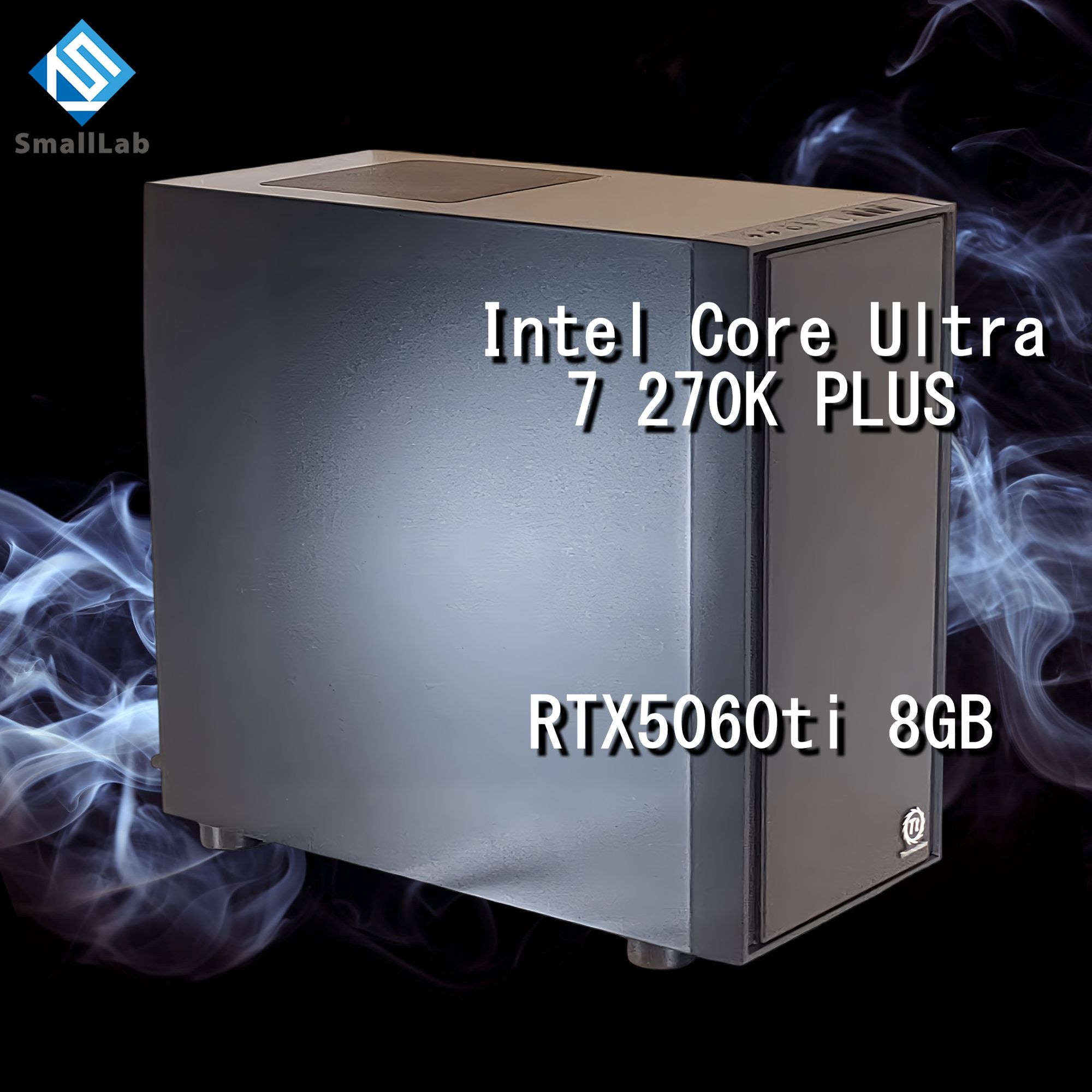 スモールラボ Intel Core Ultra 7 270K PLUS ／ RTX5060ti 8GB コスパ最強 ゲーミングPC Windows11 Home SSD M.2 NVME 1TB メモリ DDR5 4800MHz 32GB 無線LAN機能 WiFi6E Bluetooth5.3