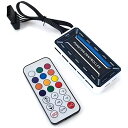 【スモールラボ】LED ARGB 6pin ファンハブ コントローラー リモコン 色変更可能 ファン回転速度変更可能