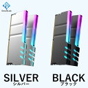 【スモールラボ】メモリ ヒートシンク インフィニティーミラー LED ARGB 5v 3pin RAM RGB 冷却 アルミニウム 2個入りセット
