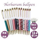 ハーバリウムボールペン 13本セット 替え芯付 本体のみ ゴールド 手作り キット ハンドメイド ハンドクラフト