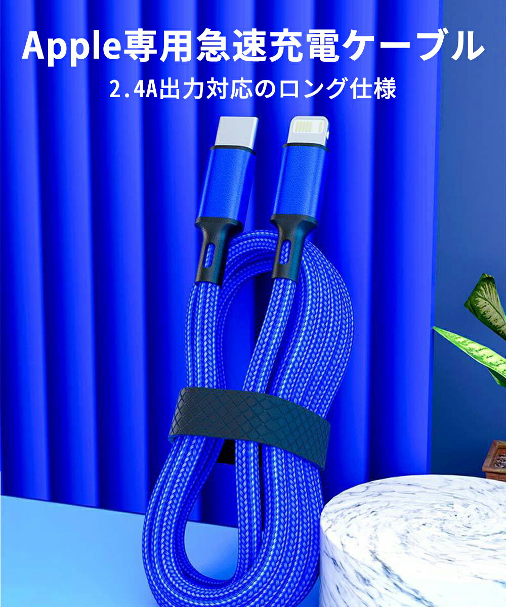 Type-C-Lightningケーブル 1m 2本セット iPhone USB Apple iPad AirPods 充電ケーブル スマホ 短い スマホ充電ケーブル 急速充電ケーブル 急速充電ケーブル iphone12 携帯充電ケーブル クーポン対象 送料無料