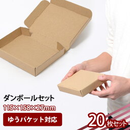 送料無料 A6サイズ N式ダンボール 20枚セット A6/厚さ3cm/両面茶ゆうパケット対応 (0404) 段ボール 梱包 配送 通販 発送 ネットショップ フリマアプリ 便利 日用品 メルカリ ゆうパック オークション