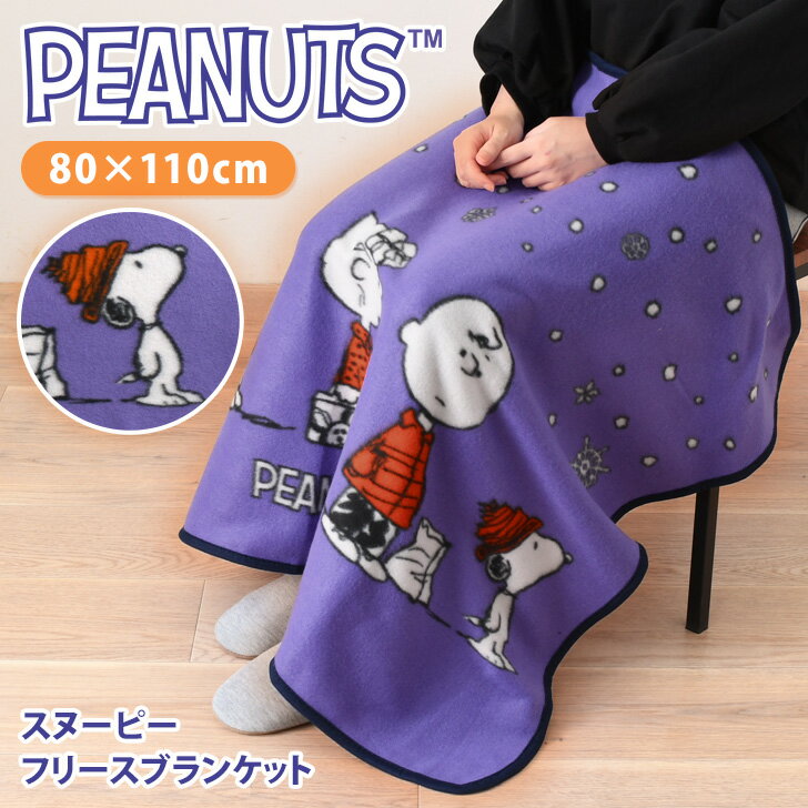 ＼本日店内EVENT／ 送料無料 スヌーピー★フリースビッグブランケット ひざ掛け かわいい 大判 大きめ snoopy キャラクター グッズ おしゃれ 暖かい あったか 薄手 腰巻き 肩掛け 毛布 軽量 防寒対策 寒さ対策 80×110cm メール便