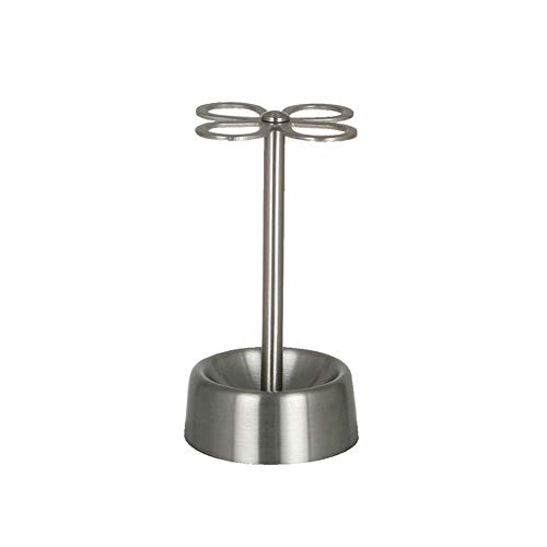 ダルトン(Dulton) 4ホール トゥースブラシホルダー サテン仕上げ 歯ブラシを清潔に維持する 歯ブラシ立..