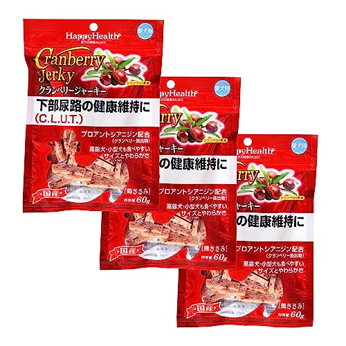 アース・ペット クランベリージャーキー 愛犬用 60グラム (x 3) (まとめ買い)