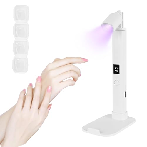 Tanosimi ネイルライト 3W ペン型 Mini ジェルネイル用ライト 2階段タイマー機能 UVネイルライト USB充..