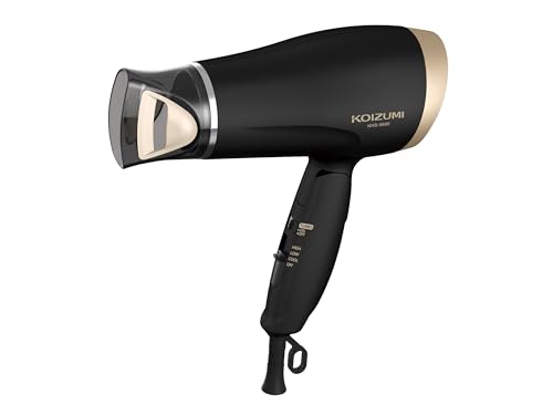 コイズミ ヘアドライヤー マイナスイオン 軽量 コンパクト ブラック KHD-9620/K