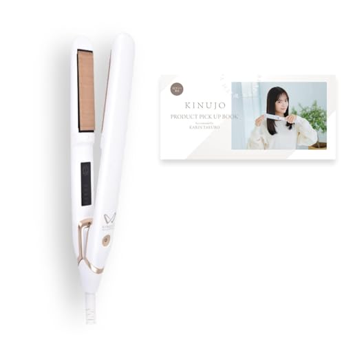 【公式EC コラボガイドブック付き】KINUJO 絹女 ワールド ヘアアイロン ブラック シルクプレートRで叶..