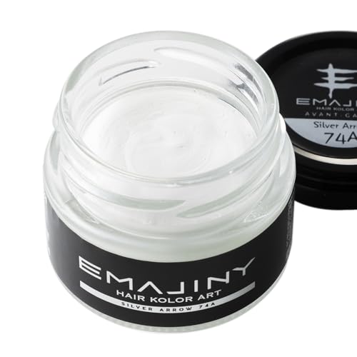 エマジニー シルバー アロー ヘアカラーワックス 銀 36g 【日本製】 【無香料】 【シャンプーでサッと洗い流せる1日銀髪】 白髪ケア EMA