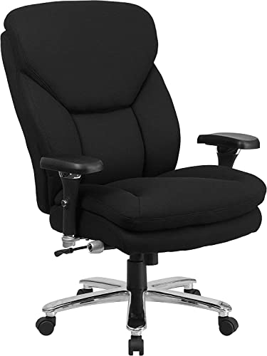 フラッシュファニチャー(Flash Furniture) ヘラクレスシリーズ ビッグ&トール エグゼクティブ オフィスチェア ブラック ファブリ