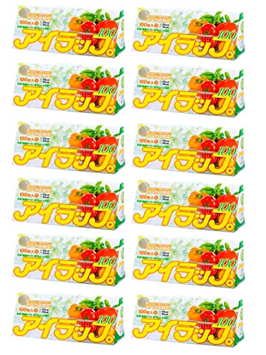 岩谷マテリアル(Iwatani Materials) ポリ袋 アイラップ 100 調理用 エンボス加工 マチ付き 25×35cm 100枚入×1