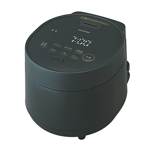 Rice Cookers - アイリスオーヤマ 炊飯器 3合 一人暮らし 自動調理メニュー webレシピ付き 低温調理可能 50銘柄炊き分け ブラック おしゃれ マイコン式