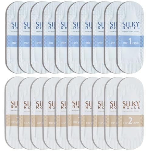 SILKY ROLLS 付けまつ毛カールセットクリーム 10袋セット (STEP1/STEP2)