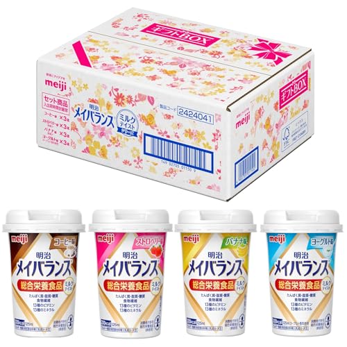メイバランスミニカップ ミルクテイスト ギフトBOX 125ml×12本(4種×各3本) 明治