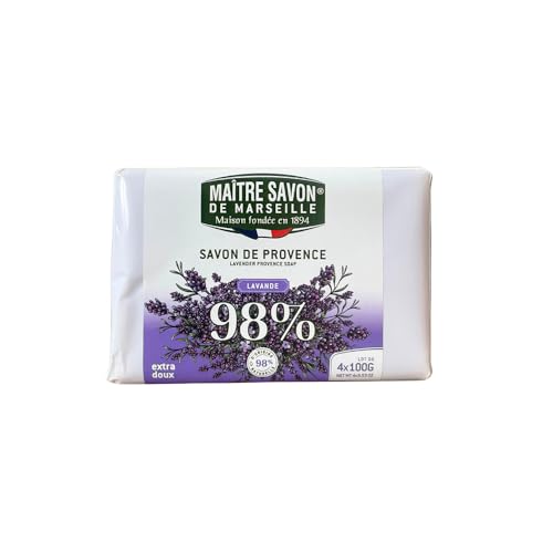 Maitre Savon de Marseille(メートル・サボン・ド・マルセイユ) サボン・ド・プロヴァンス (ラベンダー お得な100gx