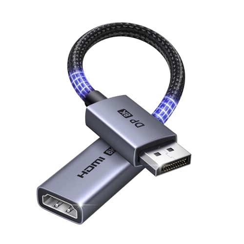 UGREEN 8K@60Hz DisplayPort to HDMI 変換ケーブル 片方向 アルミニウム製 DP to HDMI オス-メス8K