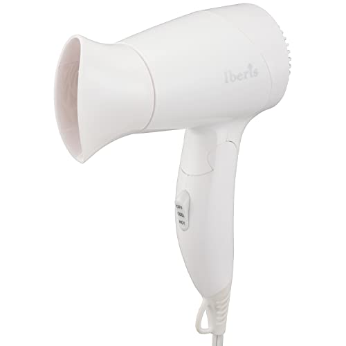 オーム(OHM) 電機Iberis ヘアドライヤー 折りたたみ 軽い 軽量 小さい ミニ コンパクト ポータブル 携帯用 旅行 男女兼用 バッグ
