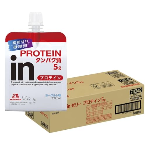 森永製菓 inゼリー プロテイン5g 180g ×36個 ヨーグルト味 10秒チャージ タンパク質 低糖質 脂肪ゼロ ホエイペプチド 朝食 防災