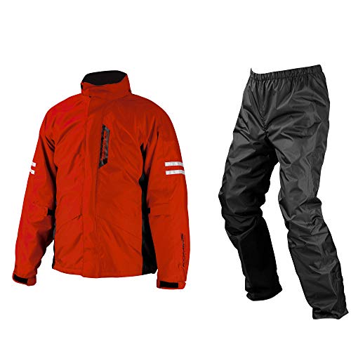 [KOMINE] バイク用レインウェア 03-539 メンズ Red 3XLB