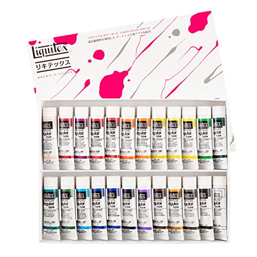 リキテックス(Liquitex) アクリル絵具 カラー レギュラータイプ 24色セット 伝統色 20ml(6号)