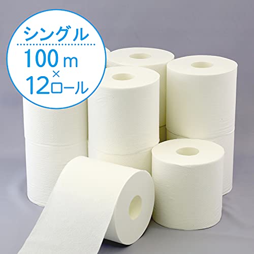 SNマート 楽天市場店のトイレット シングル 2倍長持ち 100m 48ロール スコッティ (ケース品)｜アングル3