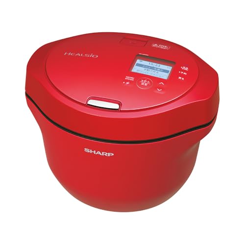 シャープ ヘルシオ ホットクック 水なし 自動調理鍋 KN-HW24G-R レッド2.4L 2~6人用 無線LAN接続 2段同時調理