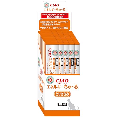 Rakuten - チャオ (CIAO) 猫用おやつ エネルギーちゅ〜る 乳酸菌1000億個 とりささみ味 14グラム (x 50本)