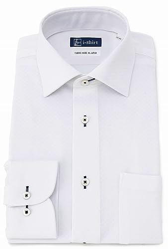 [i-Shirt(アイシャツ)]ワイシャツ i-shirt 完全ノーアイロン ストレッチ 速乾 長袖 アイシャツ メンズ 形態安定 メンズ ホワ