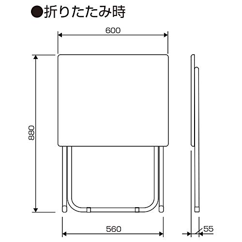 ナカバヤシ 折りたたみデスク 幅60cm ナチュラル木目 NFD-6050NM