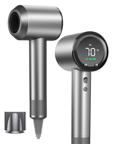 Nasida ドライヤー 大風量 【爆風速乾・時短革命】高濃度マイナスイオ 高性能 ヘアドライヤー 1400W 40m/s 軽量 低騒音 AI温