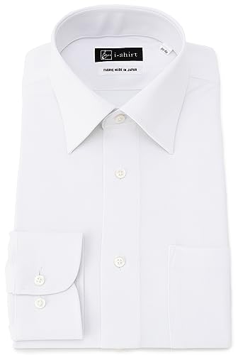 樂天商城 - [アイシャツ] i-shirt 白無地 完全ノーアイロン ストレッチ 超速乾 長袖 アイシャツ ワイシャツ メンズ 形態安定 ホワイト 無地 ハ