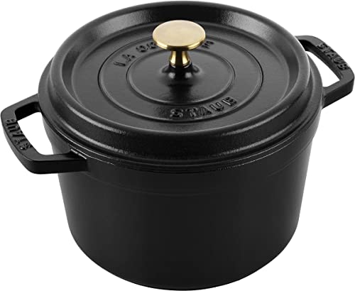 樂天商城 - 【最大30日間お試し対象】 staub ストウブ 「 グランドココット ラウンド ブラック 20cm 」 大きい 両手 ホーロー 鍋 無水調理